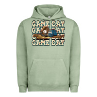 Pigment Oil Green game day baseball Urban Hoodie - HowdyJamesFarm