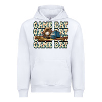 White game day baseball Urban Hoodie - HowdyJamesFarm