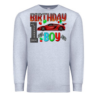Heather Grey birthday boy 1 Premium Sweatshirt - BundleAndBundleShop