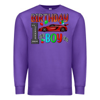 Purple birthday boy 1 Premium Sweatshirt - BundleAndBundleShop