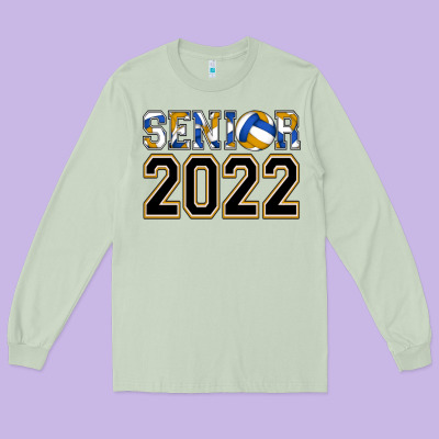 Senior Volleyball Long Sleeve Tee Designed By Adodesignshop