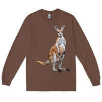 Chestnut kangaroo Long Sleeve Tee - LillyAllenDesigns