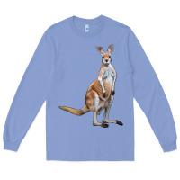 Colony Blue kangaroo Long Sleeve Tee - LillyAllenDesigns
