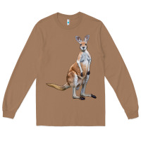 Toasted Coconut kangaroo Long Sleeve Tee - LillyAllenDesigns