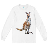White kangaroo Long Sleeve Tee - LillyAllenDesigns
