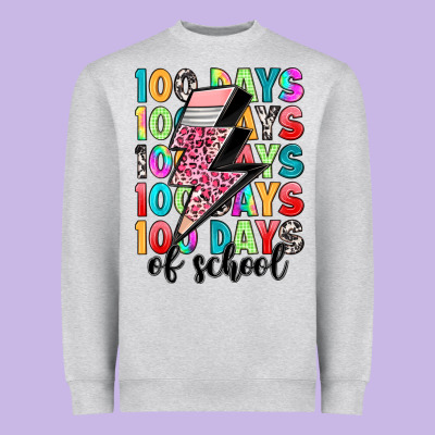 100 Days Of School Heavyweight Sweatshirt Designed By Artiststas
