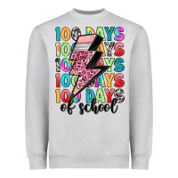 Heather Grey 100 days of school Heavyweight Sweatshirt - Artiststas