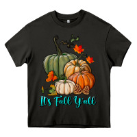 Asphalt Happy Fall Y'all Pumpkins Heavy Core Tee - RanaPortraitStore