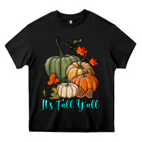Black Happy Fall Y'all Pumpkins Heavy Core Tee - RanaPortraitStore