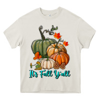 Happy Fall Y'all Pumpkins Heavy Core Tee | Teevron