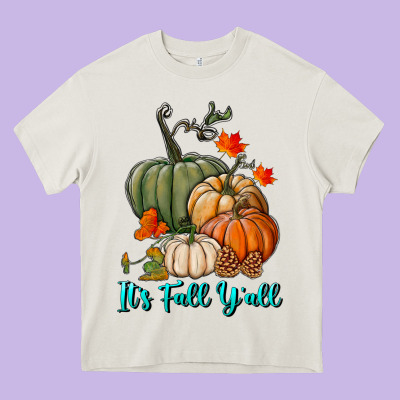 Heavy Core Tee Happy Fall Y'all Pumpkins