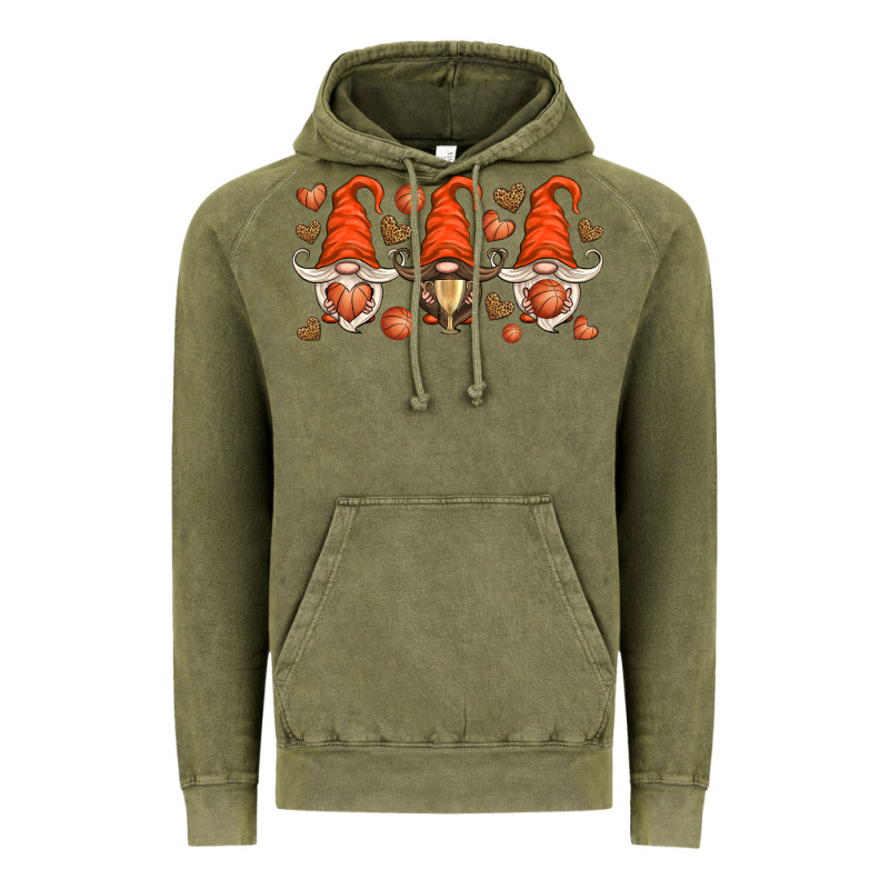 Basketball Gnome Vintage Hoodie by HRA Design Shop | Teevron
