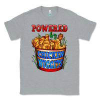 Heather Grey powered by chicken nuggets Classic Tee - AdoDesignShop