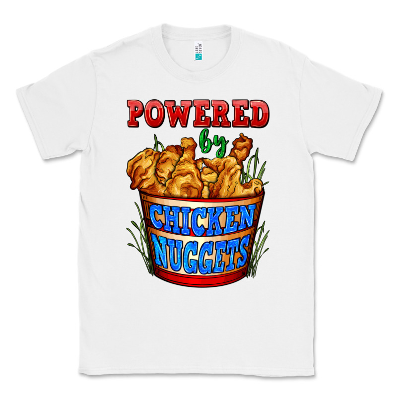Powered By Chicken Nuggets Classic Tee by AdoDesignShop | Teevron