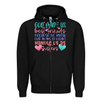 Black god made us best friend Zipper Hoodie - MaliasSmallBusiness