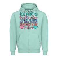 Seafoam god made us best friend Zipper Hoodie - MaliasSmallBusiness