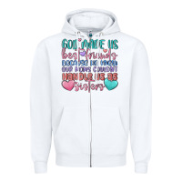 White god made us best friend Zipper Hoodie - MaliasSmallBusiness