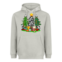 Moon Dust Christmas With Soccer Trees Heavyweight Hoodie - BundleAndBundleShop