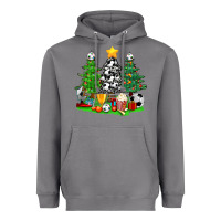 Storm Christmas With Soccer Trees Heavyweight Hoodie - BundleAndBundleShop