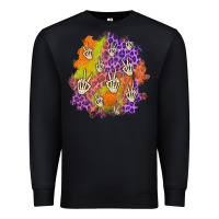 Black halloween patch Premium Sweatshirt - BundleAndBundleShop