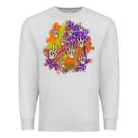 Dove Grey halloween patch Premium Sweatshirt - BundleAndBundleShop