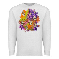 Oatmeal Heather halloween patch Premium Sweatshirt - BundleAndBundleShop