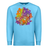 Ocean Blue halloween patch Premium Sweatshirt - BundleAndBundleShop