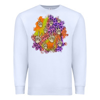 White halloween patch Premium Sweatshirt - BundleAndBundleShop