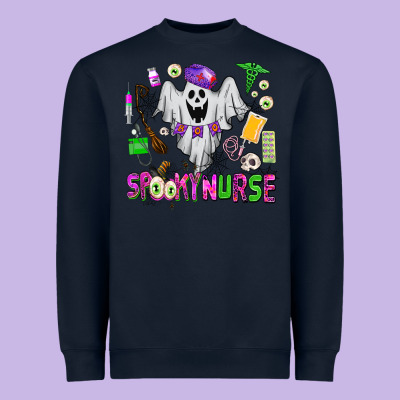 Spooky Nurse Heavyweight Sweatshirt Designed By Adodesignshop