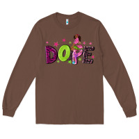 Chestnut dope with afro black woman Long Sleeve Tee - NancyCooperArtShop