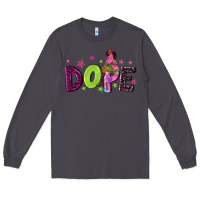 Smoke dope with afro black woman Long Sleeve Tee - NancyCooperArtShop