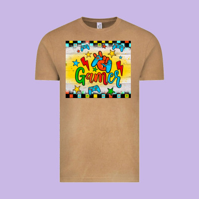 Gamer Vintage Tee Designed By Jahusdesignshop