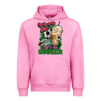 Fuchsia Pink Grab your joe let's go Soccer Urban Hoodie - HowdyJamesFarm