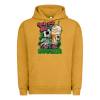 Pigment Peanut Butter Grab your joe let's go Soccer Urban Hoodie - HowdyJamesFarm