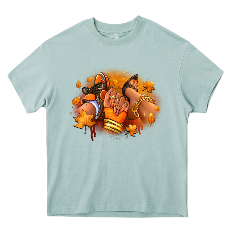 Fall Sneaker And Heel Afro Woman Heavy Core Tee by RanaPortraitStore | Teevron