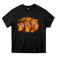 Black Fall sneaker and heel afro woman Heavy Core Tee - RanaPortraitStore