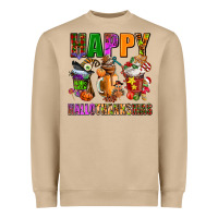 Mushroom happy hallothanksmas Heavyweight Sweatshirt - AdoDesignShop