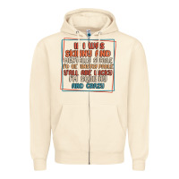 Sandshell if i was skinny and mentally stable i'd be unstopp Zipper Hoodie - MaliasSmallBusiness