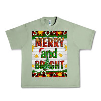 Oil Green Merry And Bright Urban Heavy Tee - Artiststas