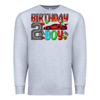 Heather Grey birthday boy 2 Premium Sweatshirt - BundleAndBundleShop