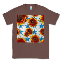 Chestnut patriotic sunflowers and stars Classic Tee - BundleAndBundleShop