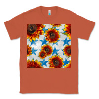 Copper patriotic sunflowers and stars Classic Tee - BundleAndBundleShop