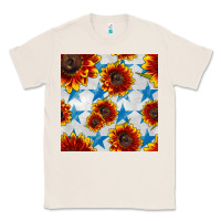 Natural patriotic sunflowers and stars Classic Tee - BundleAndBundleShop