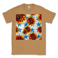 Toasted Coconut patriotic sunflowers and stars Classic Tee - BundleAndBundleShop