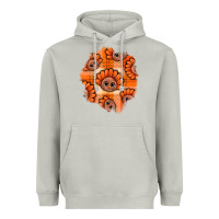 Moon Dust Thanksgiving Turkey With Tartan Patch Heavyweight Hoodie - BundleAndBundleShop