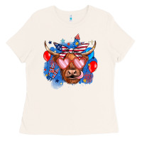Bone western america cow Ladies Tee - JahusDesignShop