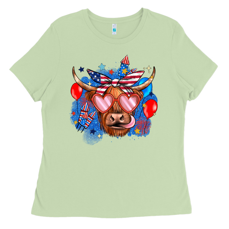Western America Cow Ladies Tee by JahusDesignShop | Teevron