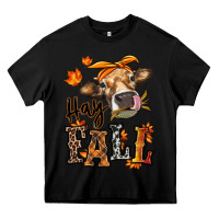 Black Hay Fall heifer Heavy Core Tee - RanaPortraitStore