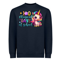 Navy 100 magical days of school Heavyweight Sweatshirt - Artiststas