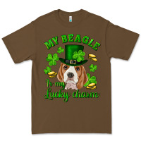 Cacao st.patrick's day my beagle is my lucky charm Premium Tee - RanaPortraitStore